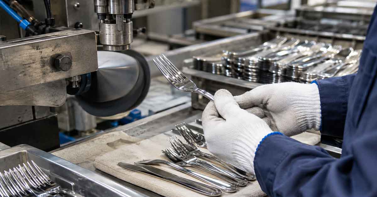 Stainless Steel Cutlery Factory Fabrică de tacâmuri din oțel inoxidabil