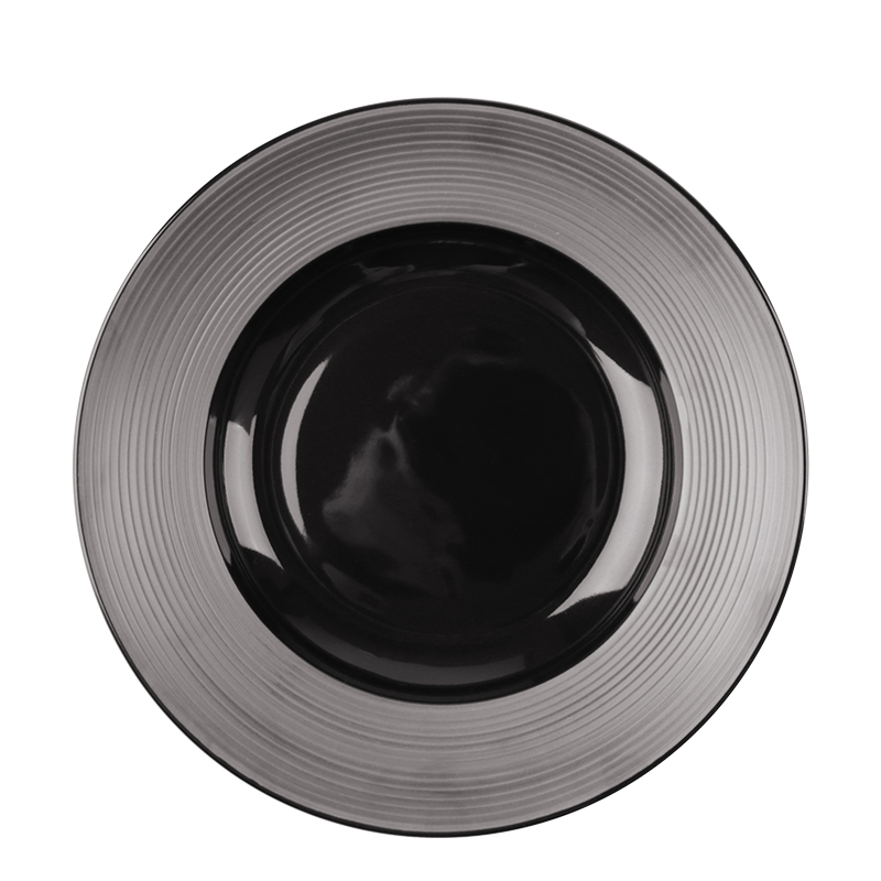 Bol de orez din ceramică de design negru mat
