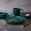 Popular Home Ware Bright Healthy Under Glzed Green Salad Bowl Ceramic Bowl- 32OZ