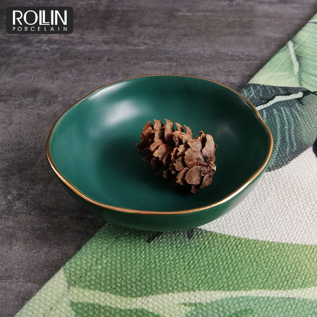Matte Green Dinner Ware Bol pentru supă Bol cu ​​orez
