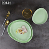 Yellow Green Orientul Mijlociu Veselă Set de masă din porțelan