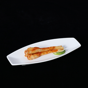 Farfurie Albă Lungă Farfurie Sushi Farfurie Lungă Dreptunghiulară