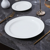 Fabrica de ceramică Chaozhou farfurii din ceramică albă farfurie rotundă din porțelan alb pentru restaurant