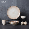 Foodies Crem Bej Rustic Veselă Veselă Nordic Vase & Farfurii Vase Restaurant Set Retro Cină Platos Geschirr Set Farfurii Porțelan