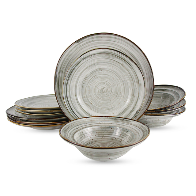 Set de cina 12 buc. Set de vesela din portelan