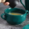 De vânzare farfurii ceramice verzi în set de sufragerie-30cm
