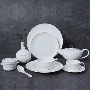 Farfurii din ceramică pentru restaurant Vesele cu ridicata Farfuri pentru cină pentru restaurant Set de articole din China albă