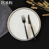 Vase din gresie Farfurii Seturi de vesela din ceramica cu glazura alba reactiva pentru restaurantul hotelului 