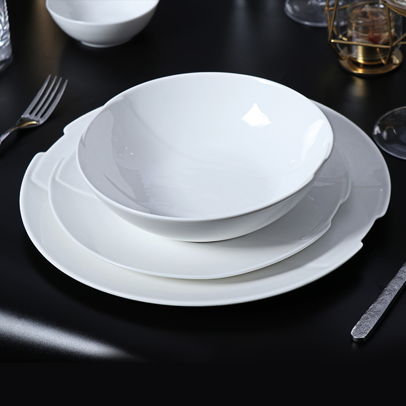 Veselă de restaurant Farfurie rotundă pentru intrare Farfurie ceramică 10/12/14 inch 