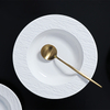Set de farfurii cupe din ceramică albă Restaurant farfurie din gresie
