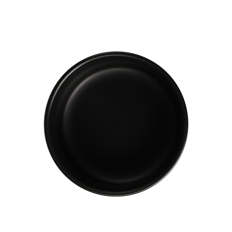 Boluri din ceramică stivuibile negre, cu vene de marmură