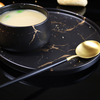 Mic dejun Boluri din marmură Set de cină Boluri din marmură neagră Boluri din ceramică