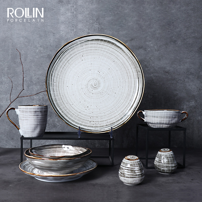 Saliner ceramic cu o gaură Personalizat propriul design