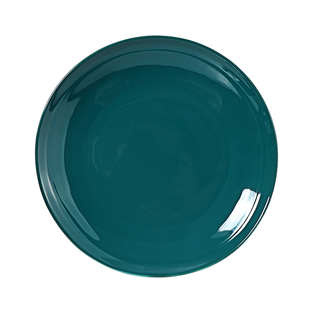 Placă rotundă din ceramică personalizată cu culori verzi, dimensiune, pachete