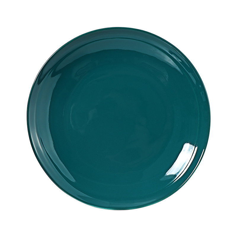 Placă rotundă din ceramică personalizată cu culori verzi, dimensiune, pachete