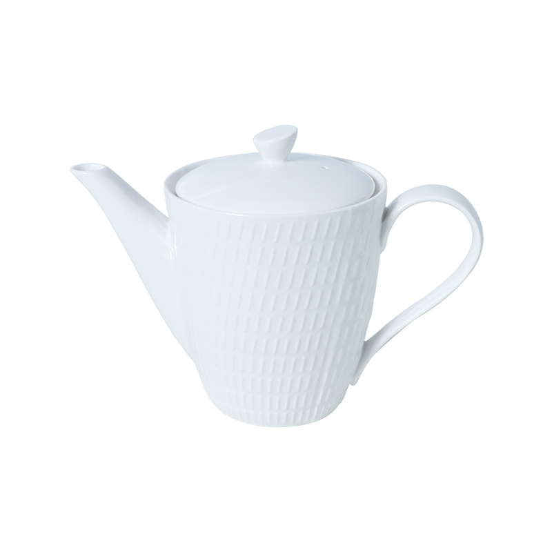 Ceainic de cafea din porțelan alb