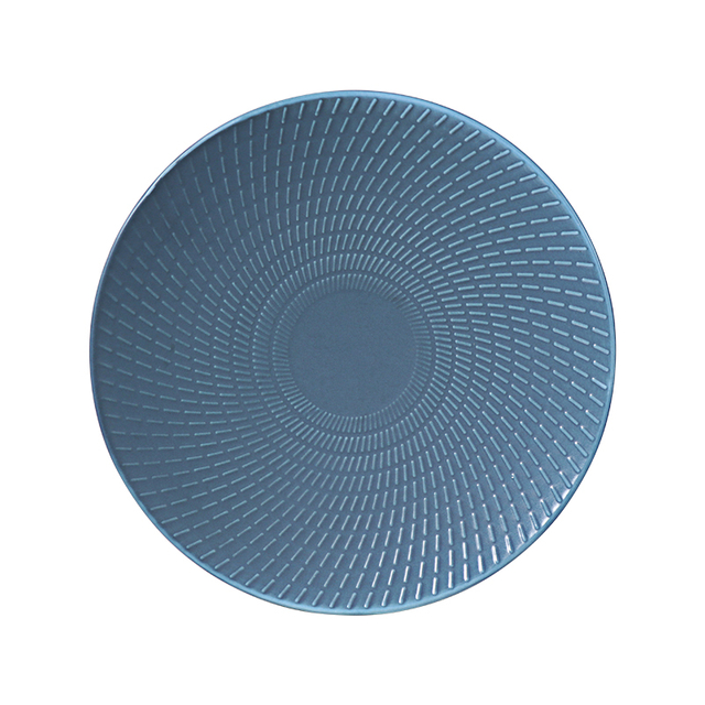Farfurie ceramica albastra mat Farfurie coupe albastru regal din portelan pentru restaurante