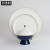 35 de ani din fabrică farfurii restaurant set de veselă din ceramică farfurii principale pentru hotel farfurie din ceramică glazurată transparent