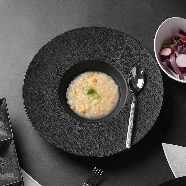Stars Hotel Farfurie Furnizor Gresie Chef Bucătar Farfurie Porțelan Vase pentru petrecere Restaurant