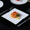 Farfurie din ceramică Chaozhou Farfurie dreptunghiulară din porțelan alb pentru restaurant Sushi Farfurie lungă