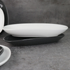 Farfurie Restaurant Alb Mat- Porțelan-34cm