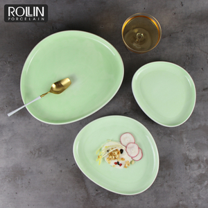 Yellow Green Orientul Mijlociu Veselă Set de masă din porțelan