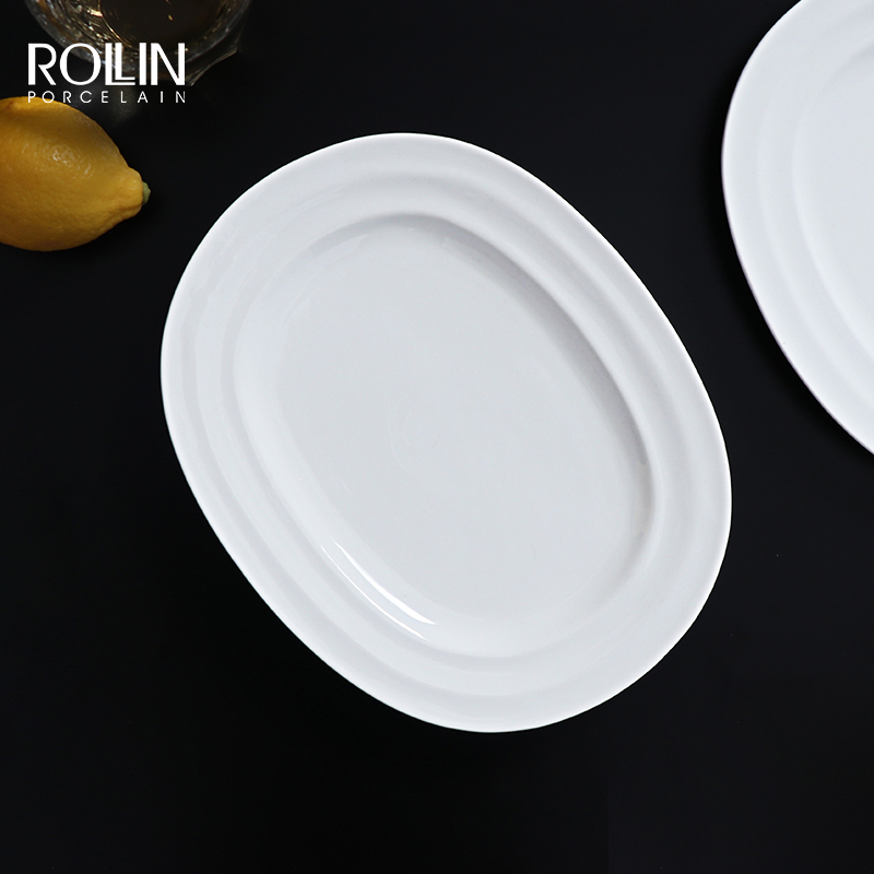 Platos De Ceramica Blanco pentru Restaurant