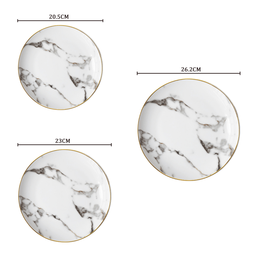 Restaurant Ieftin Farfurie Ceramica Cu Aspect Marmura