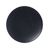 Farfurie din ceramica glazurata neagra lucioasa