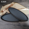 Comerț cu ridicata farfurie ovale durabile farfurii ovale din ceramică, sigure pentru microunde, restaurant hotel, vesela