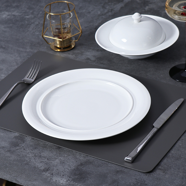 Farfurii Restaurant alb Farfurii ceramice din portelan pentru cafenea hotelului
