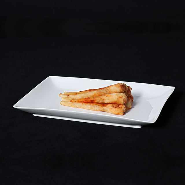 Farfurie dreptunghiulara de calitate superioara Farfurie dreptunghiulara pentru restaurant 10*4,5 inch