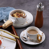Set de vesela pentru restaurant Set de cina pentru petreceri Seturi de vesela marmorate Seturi de farfurii si boluri cu glazura nordica, lavabil pentru cuptor/masina de spalat vase 