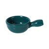 Bol de sos din ceramică verde cu mâner