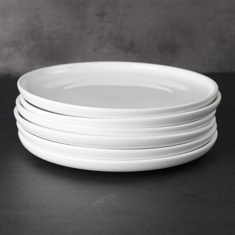 Pret de fabrica Farfurie personalizata Farfurie din portelan alb Vesela de tacamuri din ceramica