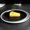 Farfurie rotundă din porțelan pentru restaurant negru mat - 8 inch 10 inch