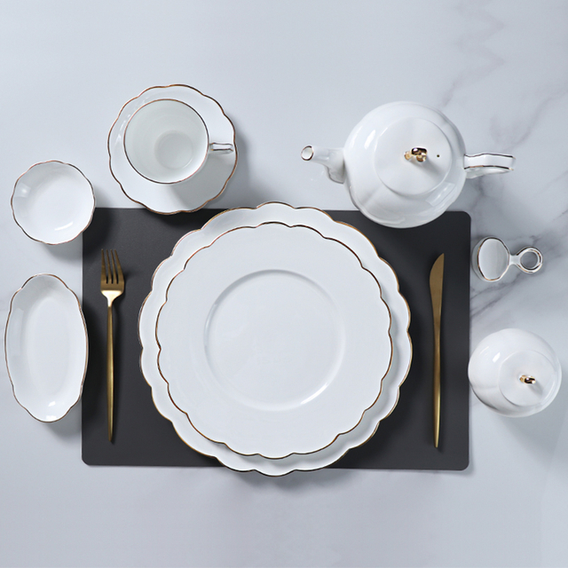Fine Bone China Dinnerware Seturi de vesela de lux