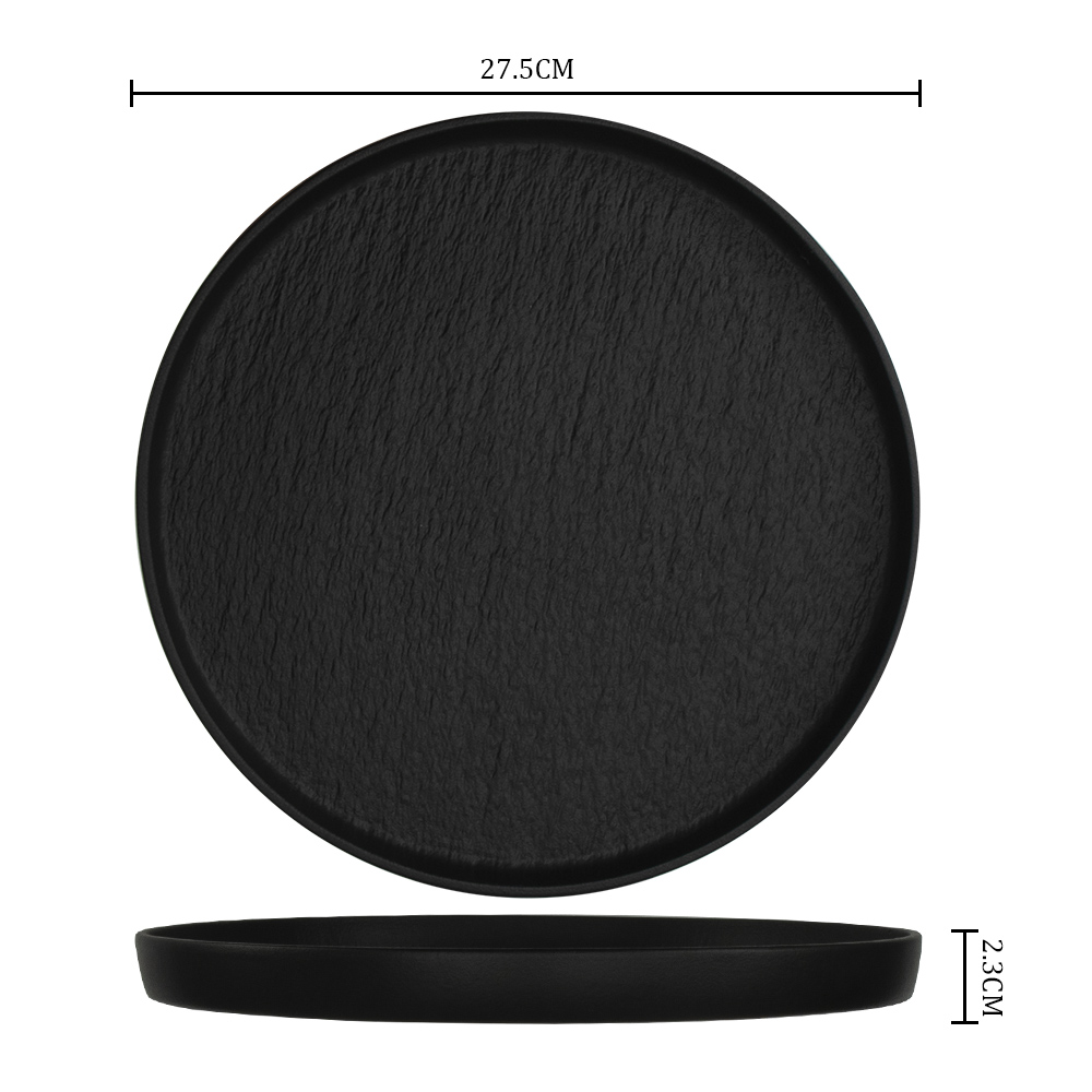 Material din porțelan farfurie de restaurant de 10 inch, sigură pentru micro-unde, se poate spăla în vase