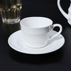 Design Minimalist Cești De Ceai Din Porțelan Alb Farfurioară Cești De Cafea Pentru Cafenea