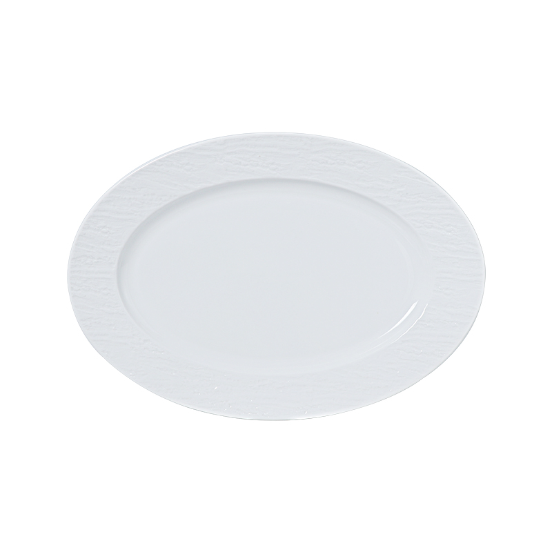 STONE Farfurie cu margine ceramică albă Farfurie pentru paste Farfurie adâncă din gresie pentru restaurante