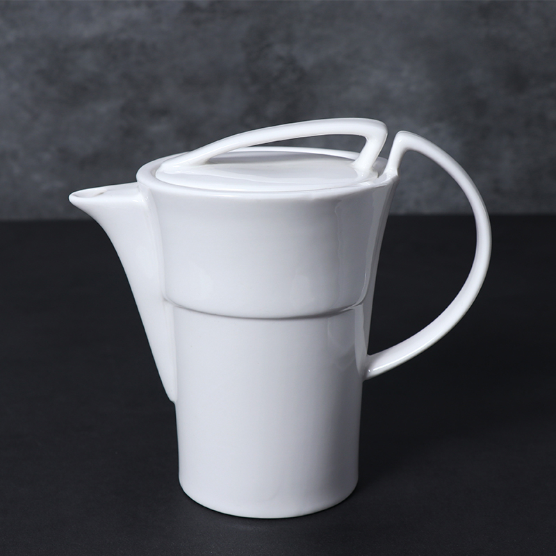 Set de cești de cafea din porțelan alb farfurioară din ceramică de 5 oz
