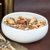 Boluri de supă din ceramică Deep Bowl cu margine aurie