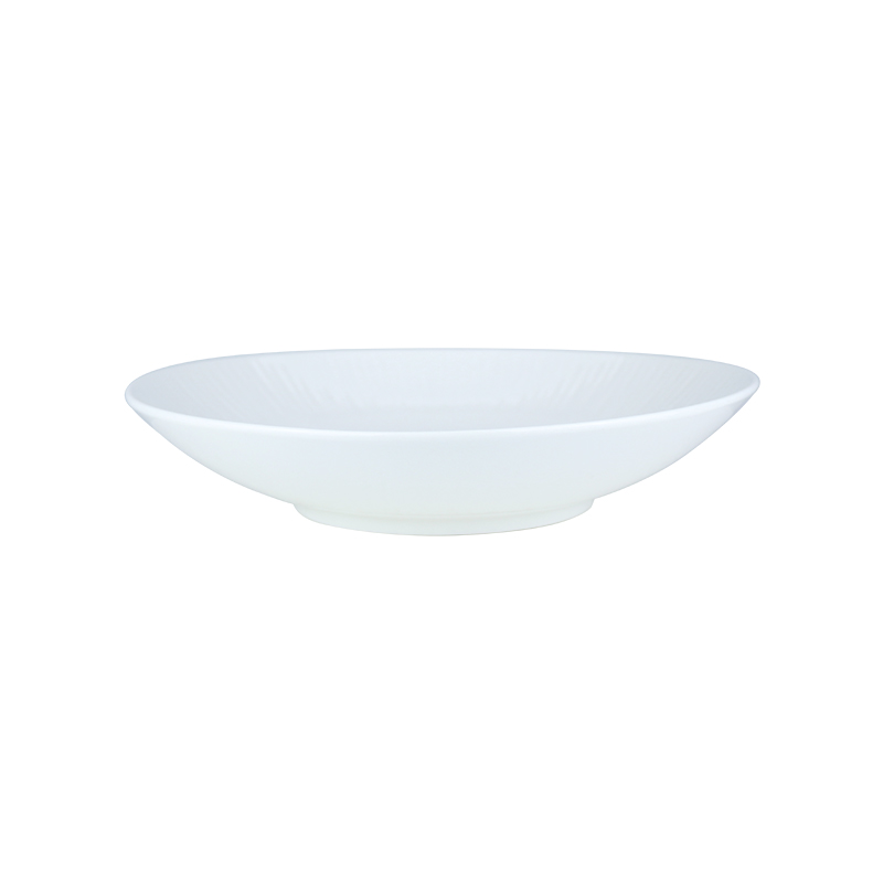 Bol pentru salată cu tăiței de 35 oz Boluri din gresie albă Veselă de porțelan de 1 l Farfurie ecologică cu mâncare Vase de restaurant