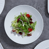 Bol pentru salată cu tăiței de 35 oz Boluri din gresie albă Veselă de porțelan de 1 l Farfurie ecologică cu mâncare Vase de restaurant