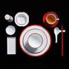 Set complet chinezesc BILY Set de veselă Bone China pentru restaurantul hotelului 