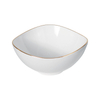 Bol din ceramică albă GOLD Trim personalizat cu logoul numelui restaurantului Boluri din porțelan