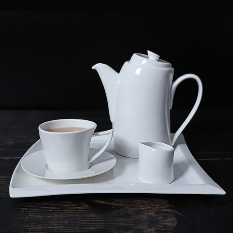 Set Cadou de Ziua Femeii Personalizat Confident Lady Design Ceainic Ceramic Set Cești de Cafea Porțelan 