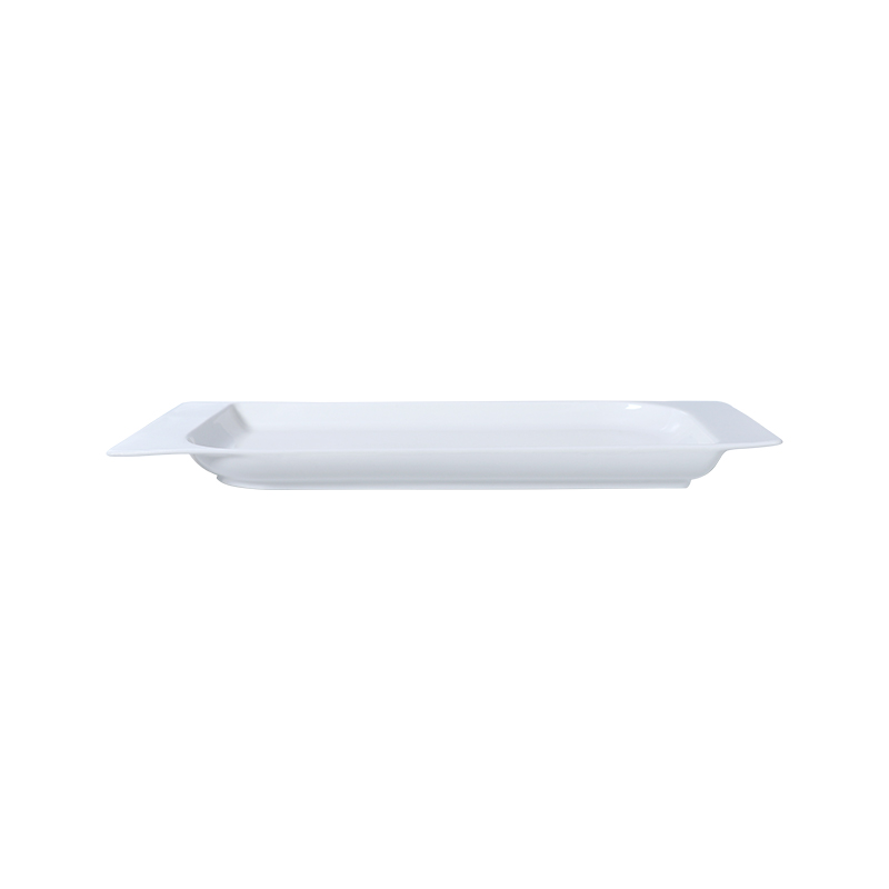 Farfurie din porțelan Farfurie dreptunghiulară zburătoare 13,25 inch Dimensiune (cm) LWH: 33,7*19,2*2,7