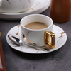 Cană de cafea din marmură ceașcă de cappuccino din porțelan alb pentru cafenea