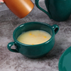 De vânzare farfurii ceramice verzi în set de sufragerie-30cm